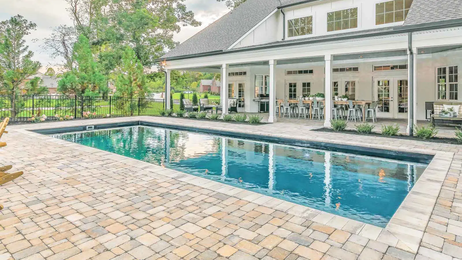 Leisure-Pools-Pinnacle-Fiberglass-Pool-Model-Hero The Infinity™, a fiberglass pool design manufactured by Leisure Pools