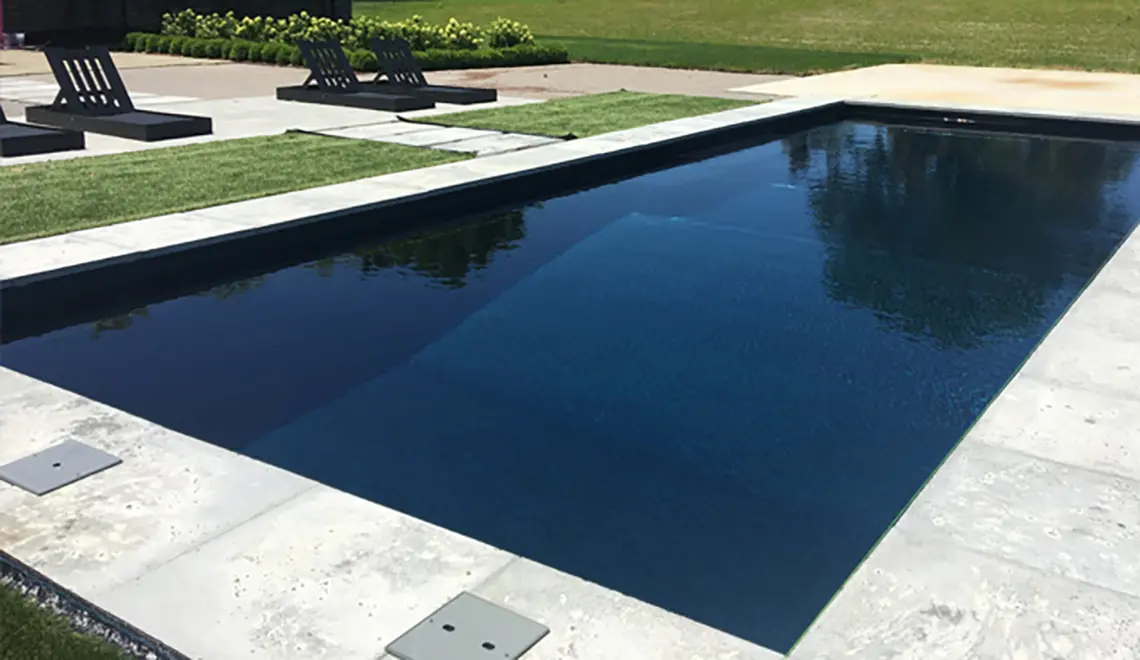 Leisure Pools The Grand rectangular fiberglass pool deep end stunning finish by Leisure Pools Peterborough